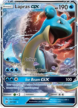 Lapras-GX — Rare Holo GX variant