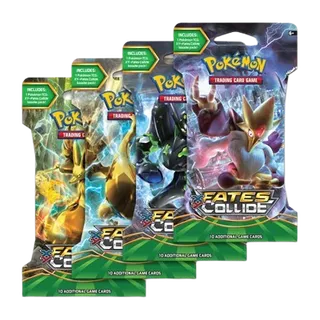 Fates Collide Sleeved Booster Pack Art Bundle (Set of 4)