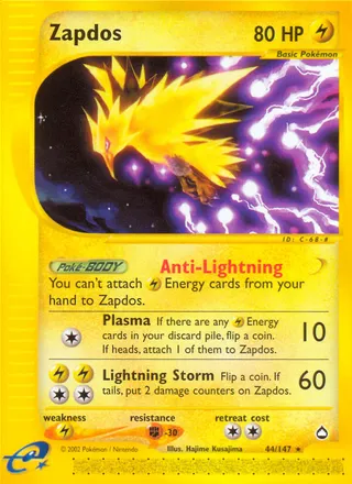 Zapdos — Rare variant