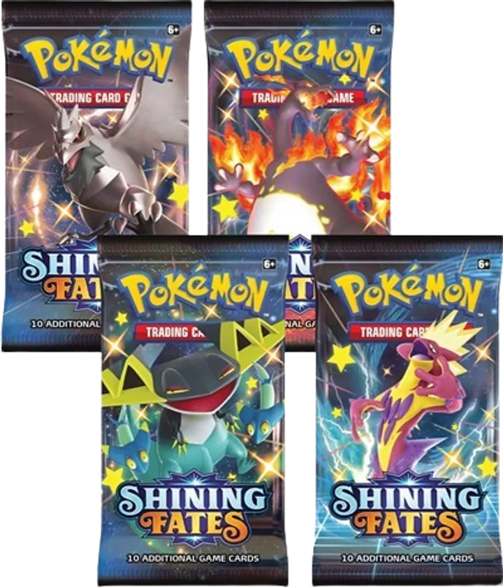 Shining Fates Booster Pack Art Bundle (Set of 4)