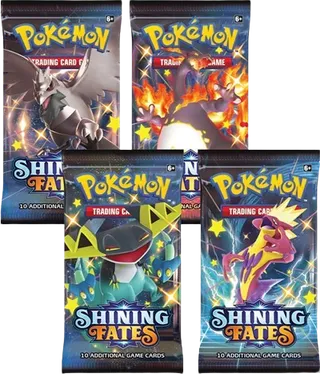 Shining Fates Booster Pack Art Bundle (Set of 4)