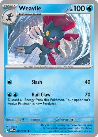 Weavile — Uncommon variant