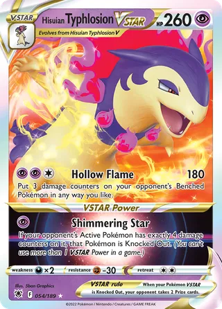 Hisuian Typhlosion VSTAR — Rare Holo VSTAR variant