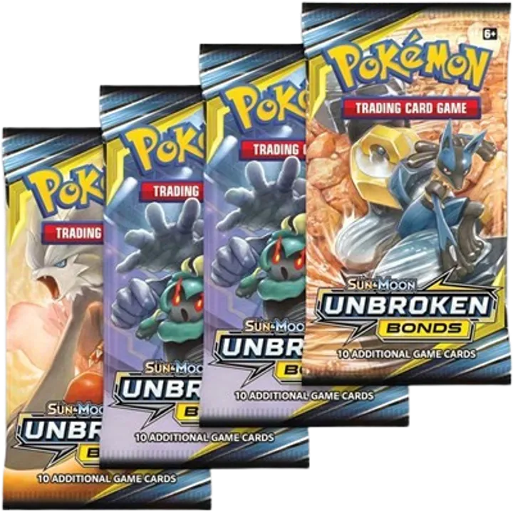 Unbroken Bonds Booster Pack Art Bundle (Set of 4)