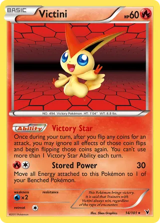 Victini — Rare Holo variant