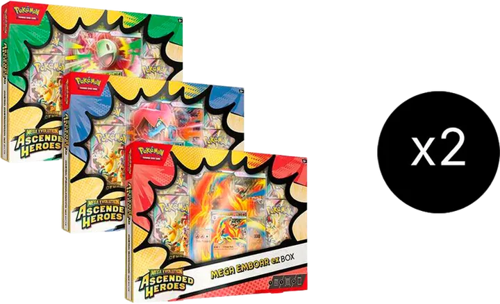 Ascended Heroes Mega ex Boxes Case