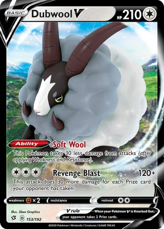 Dubwool V — Rare Holo V variant