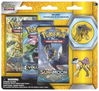 Legendary Beasts Collector Pin 3 Pack Blister (Raikou)