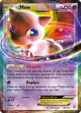 Mew-EX — Rare Holo EX variant